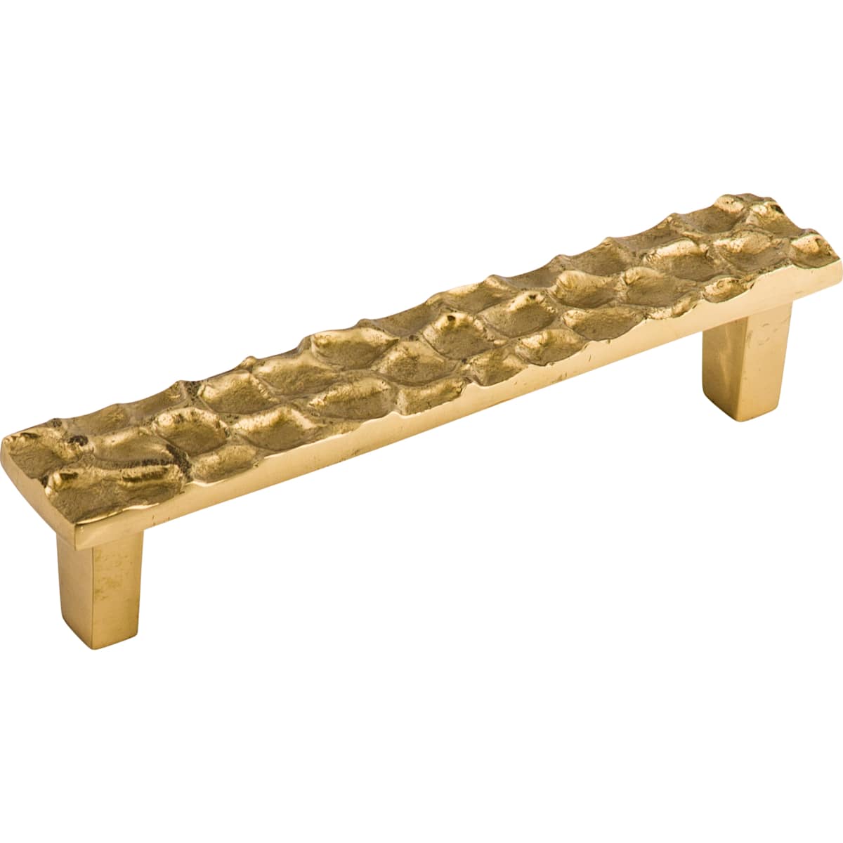Top Knobs - TK305BA - Cobblestone 5-1/16 Inch Center to Center Bar Cabinet Pull in Antique Brass