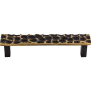 Top Knobs - TK305BA - Cobblestone 5-1/16 Inch Center to Center Bar Cabinet Pull in Antique Brass