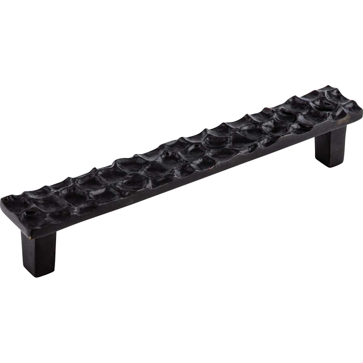 Top Knobs - TK306PN - Cobblestone 6-5/16 Inch Center to Center Bar Cabinet Pull in Polished Nickel