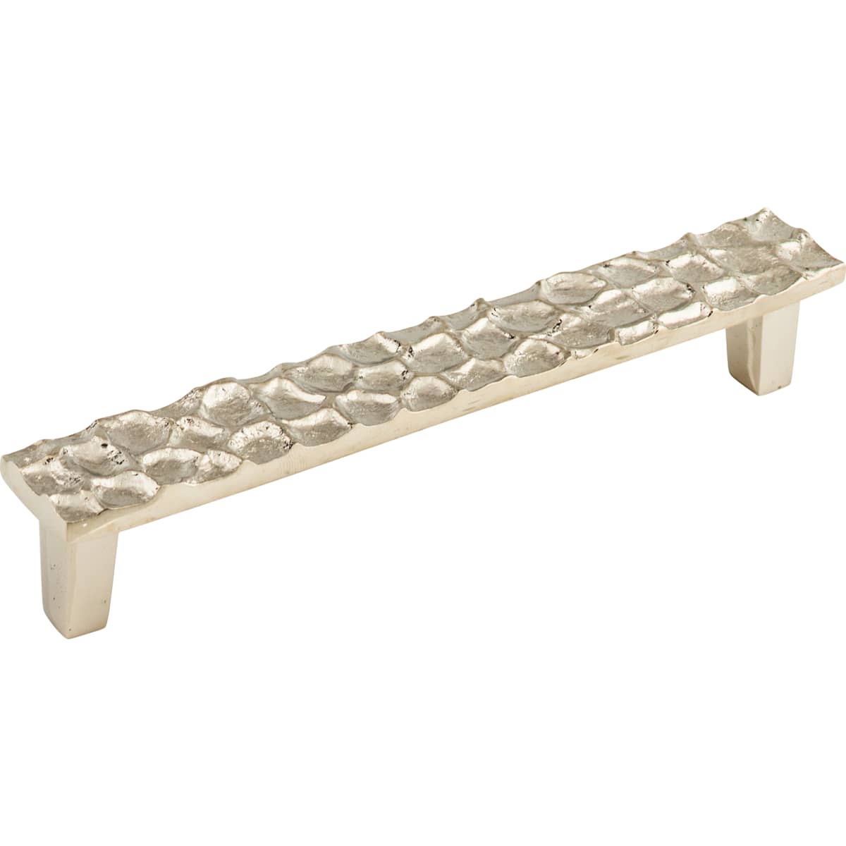 Top Knobs - TK306PN - Cobblestone 6-5/16 Inch Center to Center Bar Cabinet Pull in Polished Nickel