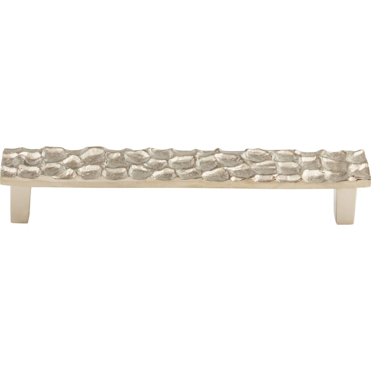 Top Knobs - TK306PN - Cobblestone 6-5/16 Inch Center to Center Bar Cabinet Pull in Polished Nickel