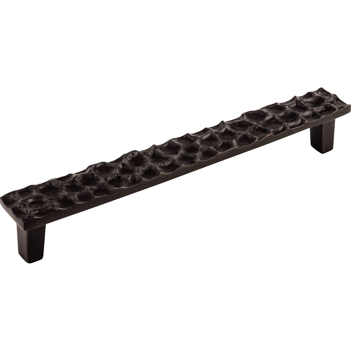 Top Knobs - TK307CB - Cobblestone 7-9/16 Inch Center to Center Bar Cabinet Pull in Coal Black