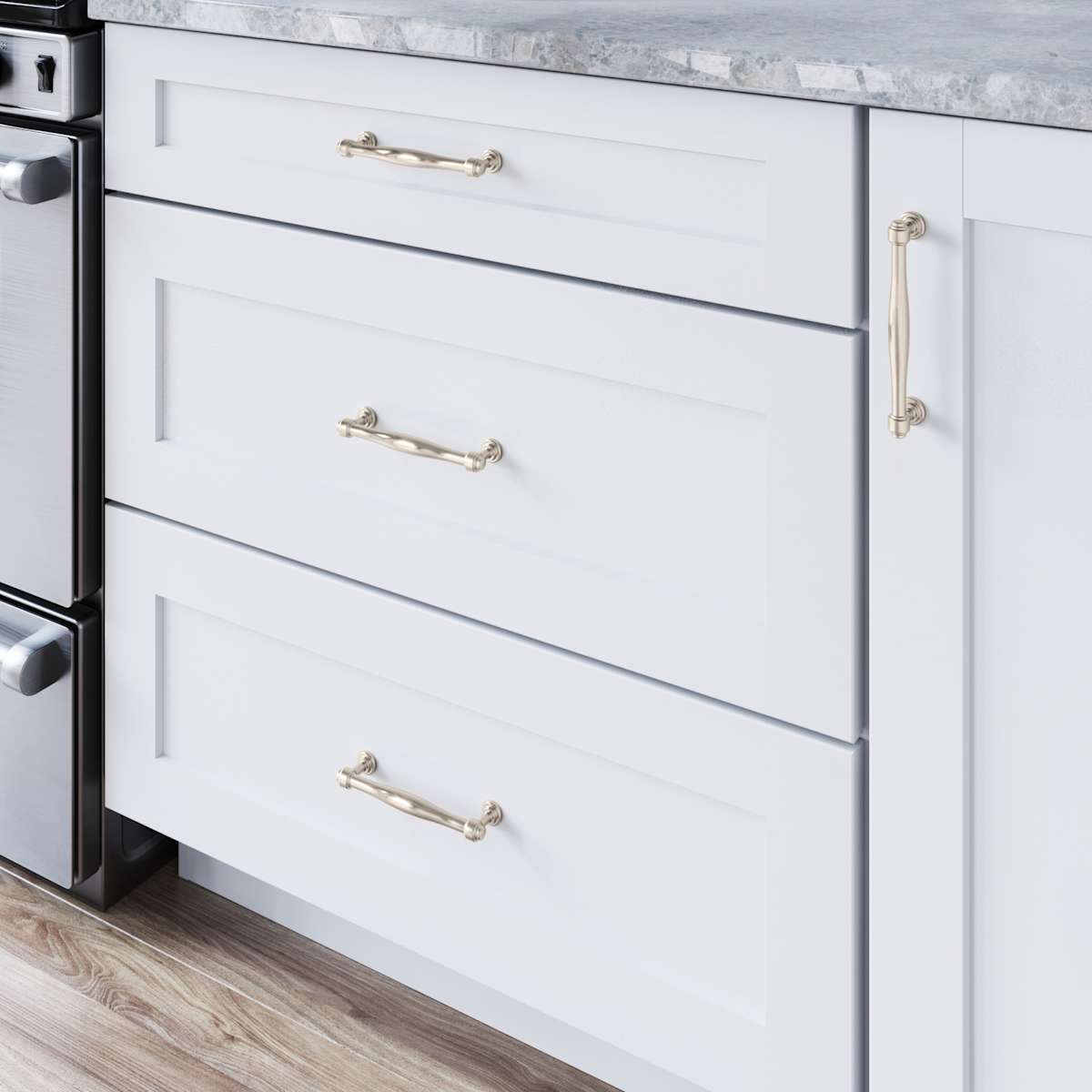 Top Knobs - TK3071BLK - Ulster 3-3/4 Inch Center to Center Bar Cabinet Pull in Flat Black