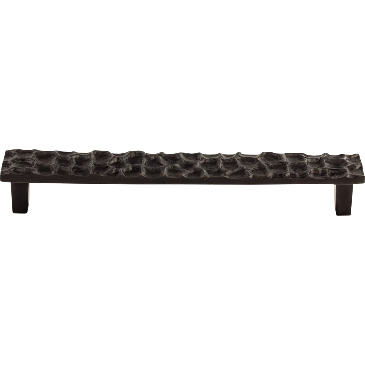 Top Knobs - TK307CB - Cobblestone 7-9/16 Inch Center to Center Bar Cabinet Pull in Coal Black