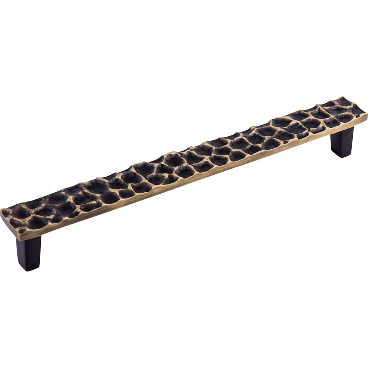 Top Knobs - TK308PN - Cobblestone 8-13/16 Inch Center to Center Bar Cabinet Pull in Polished Nickel
