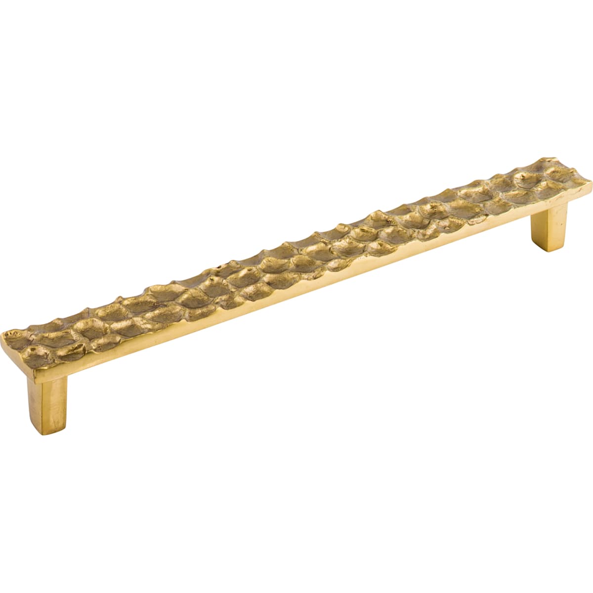 Top Knobs - TK308PN - Cobblestone 8-13/16 Inch Center to Center Bar Cabinet Pull in Polished Nickel