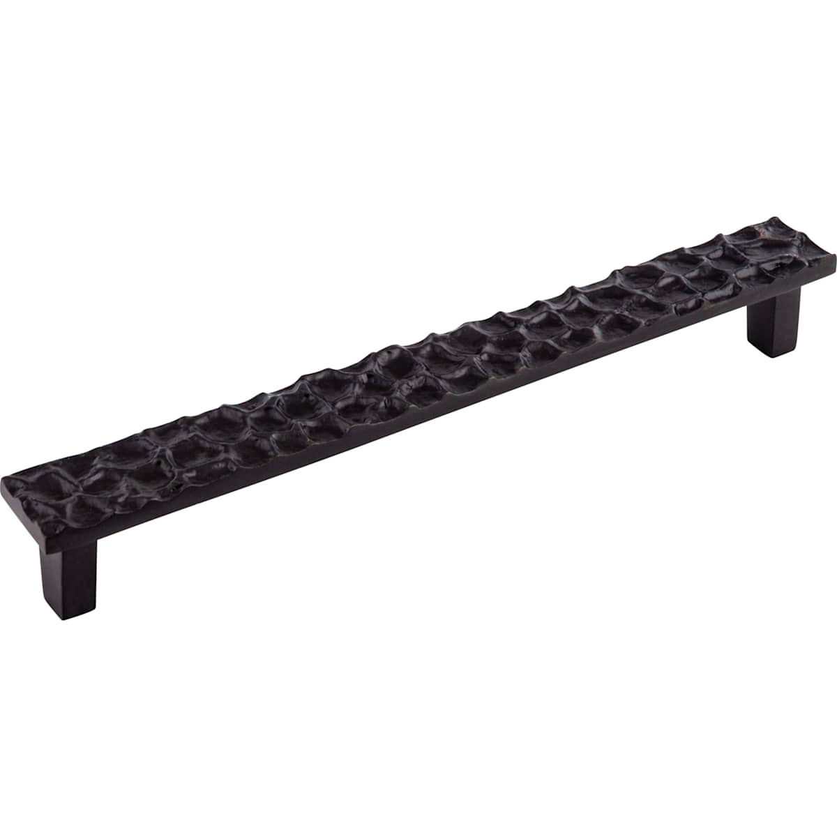 Top Knobs - TK308PN - Cobblestone 8-13/16 Inch Center to Center Bar Cabinet Pull in Polished Nickel
