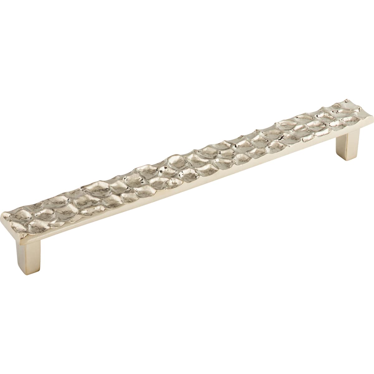 Top Knobs - TK308PN - Cobblestone 8-13/16 Inch Center to Center Bar Cabinet Pull in Polished Nickel
