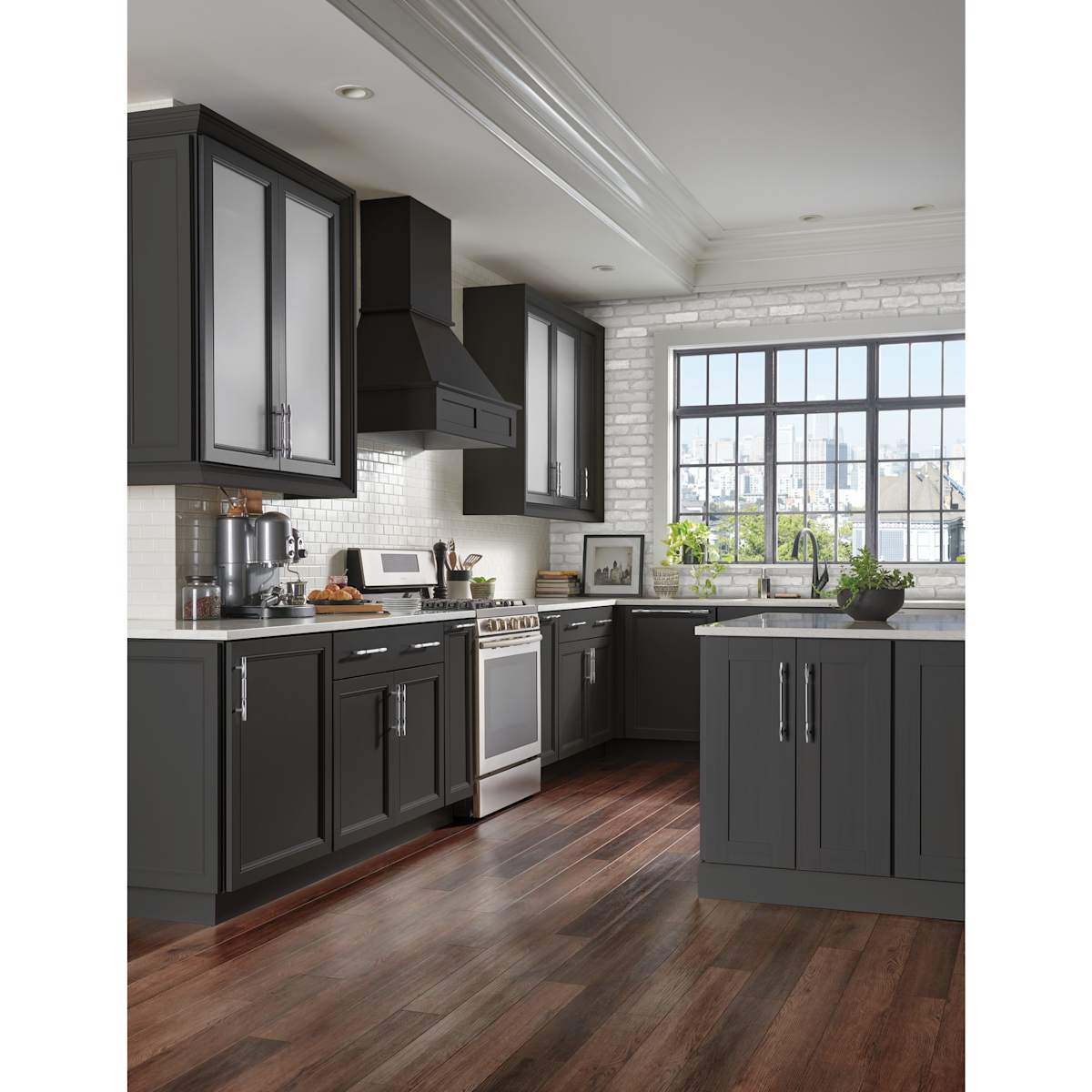 Top Knobs - TK3082BSN - Kingsmill 5-1/16 Inch Center to Center Bar Cabinet Pull in Brushed Satin Nickel