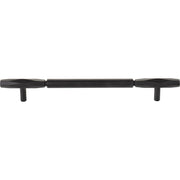 Top Knobs - TK3084BLK - Kingsmill 7-9/16 Inch Center to Center Bar Cabinet Pull in Flat Black