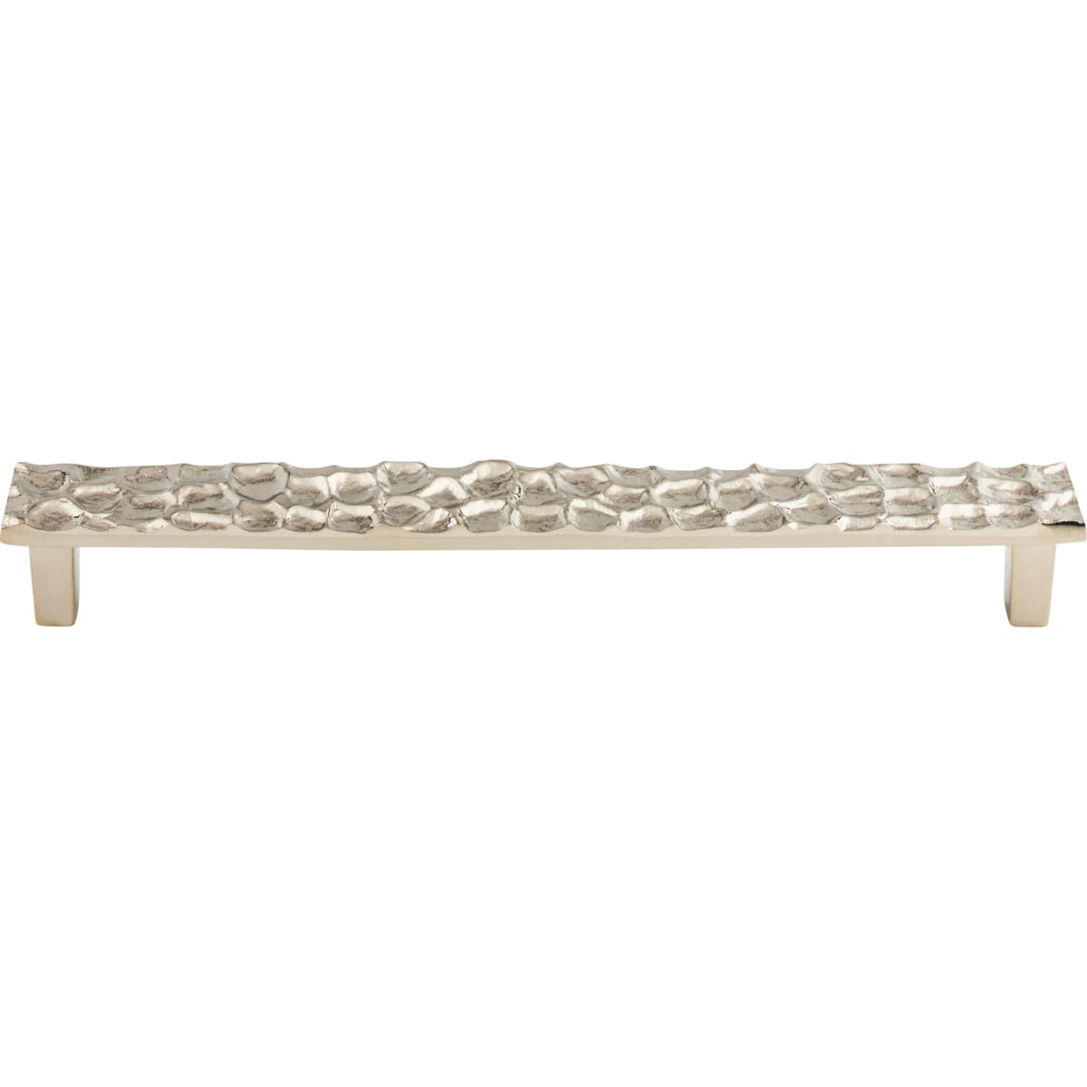 Top Knobs - TK308PN - Cobblestone 8-13/16 Inch Center to Center Bar Cabinet Pull in Polished Nickel