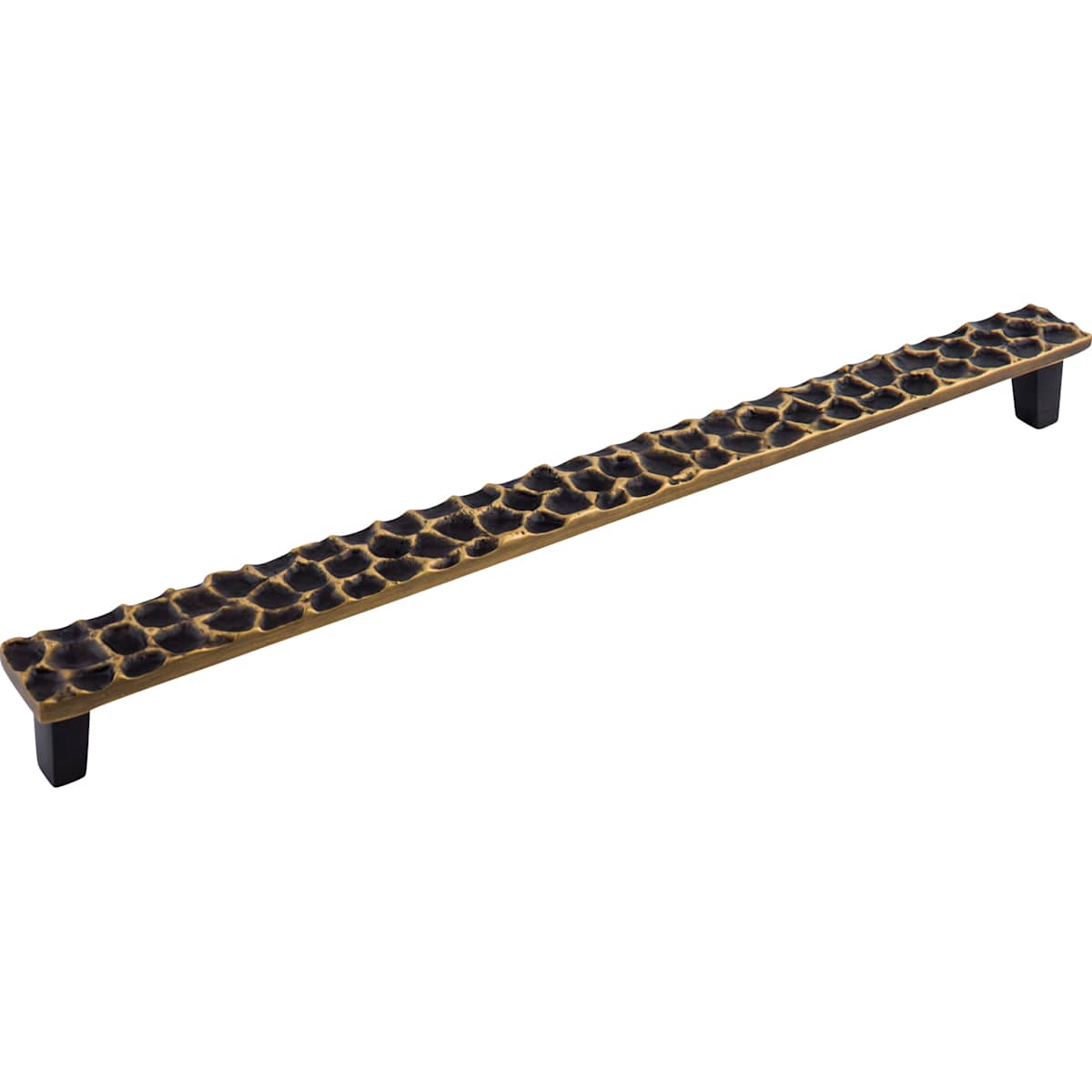 Top Knobs - TK309CB - Cobblestone 12-9/16 Inch Center to Center Handle Pull in Coal Black