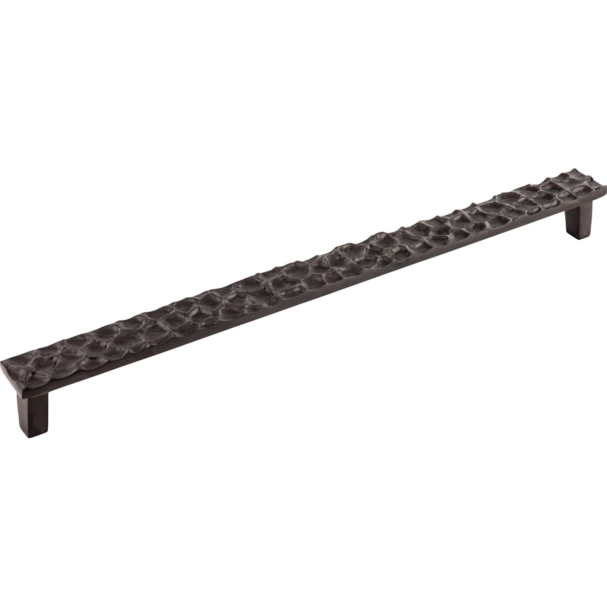 Top Knobs - TK309CB - Cobblestone 12-9/16 Inch Center to Center Handle Pull in Coal Black