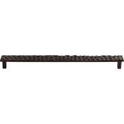 Top Knobs - TK309CB - Cobblestone 12-9/16 Inch Center to Center Handle Pull in Coal Black