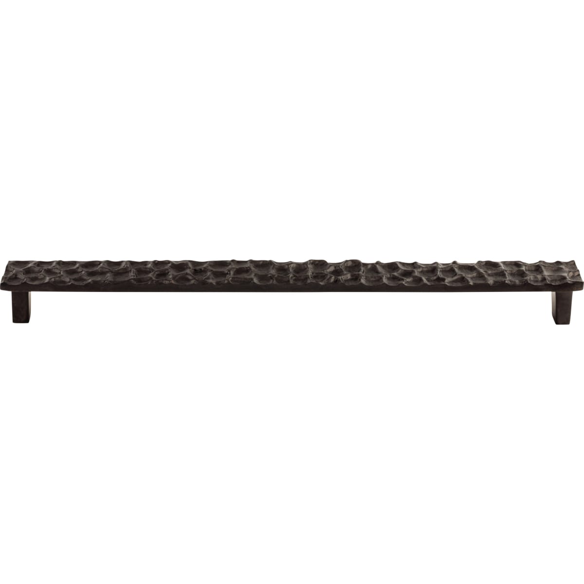 Top Knobs - TK309CB - Cobblestone 12-9/16 Inch Center to Center Handle Pull in Coal Black