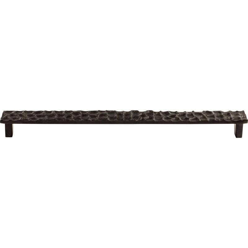 Top Knobs - TK309CB - Cobblestone 12-9/16 Inch Center to Center Handle Pull in Coal Black