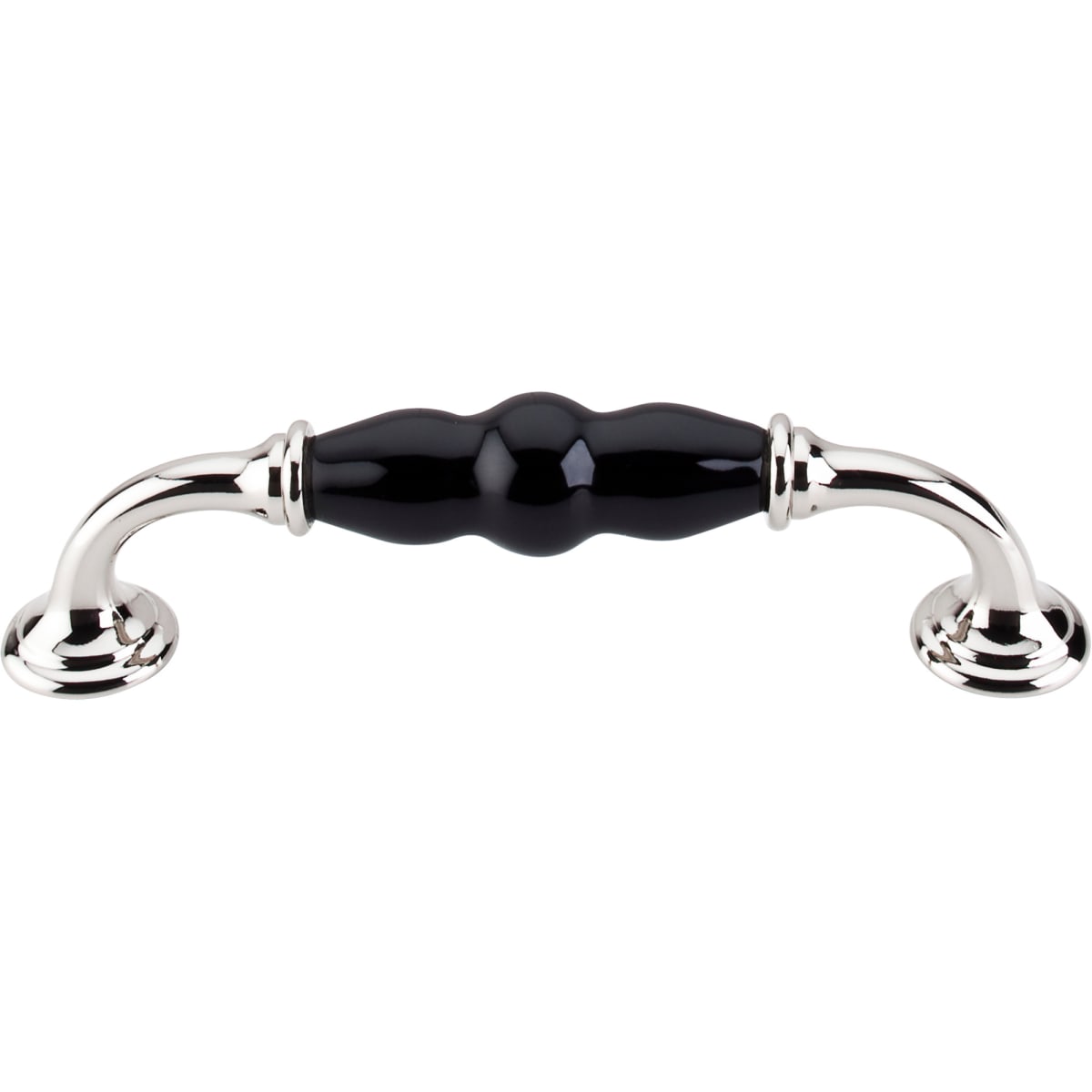 Ceramic 5-1/16 Inch Center to Center Handle Cabinet Pull from the Chateau Collection