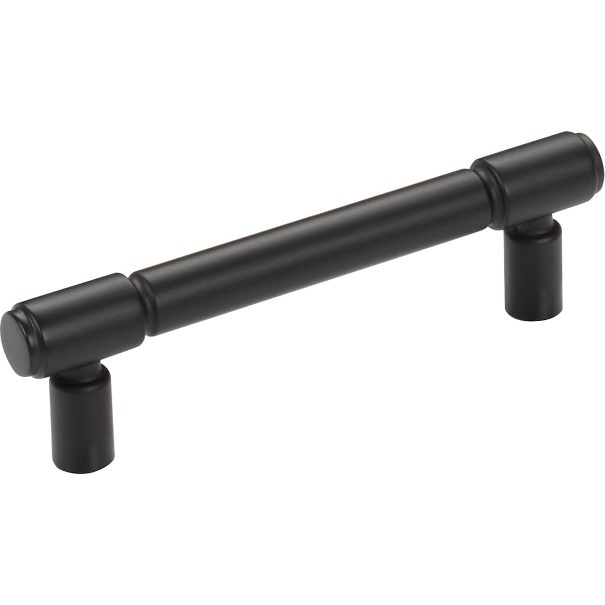 Top Knobs - TK3112BLK - Clarence 3-3/4 Inch Center to Center Bar Cabinet Pull in Flat Black