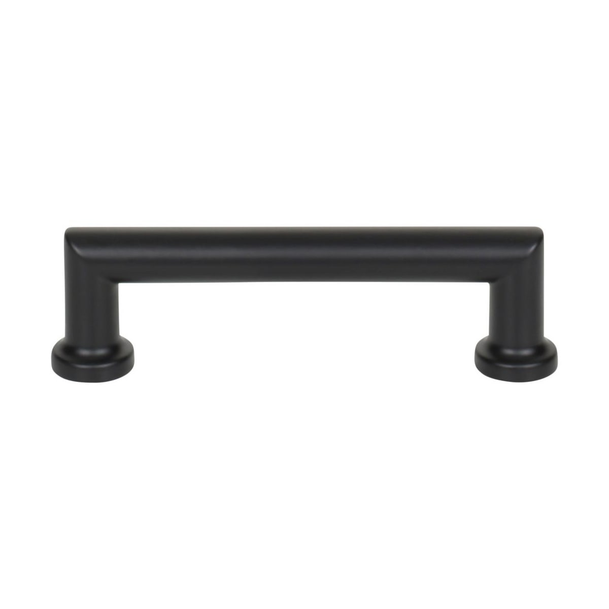 Top Knobs - TK3151BLK - Morris 3-3/4 Inch Center to Center Handle Cabinet Pull in Flat Black