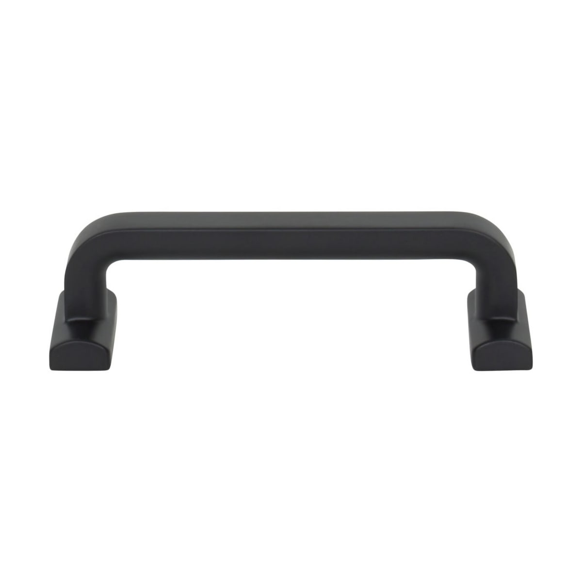 Top Knobs - TK3162BLK - Harrison 3-3/4 Inch Center to Center Handle Cabinet Pull in Flat Black