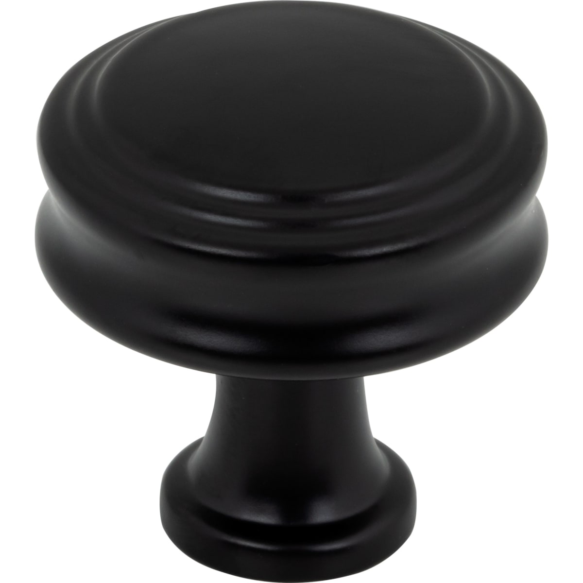 Top Knobs - TK3190BLK - Coddington 1-1/4 Inch Mushroom Cabinet Knob in Flat Black