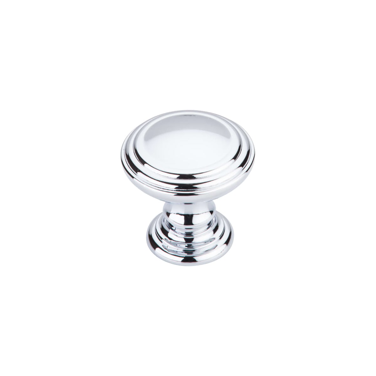 Top Knobs - TK321PC-25PACK - Reeded 1-1/2 Inch Mushroom Cabinet Knob from the Chareau Collection - 25 Pack in Polished Chrome