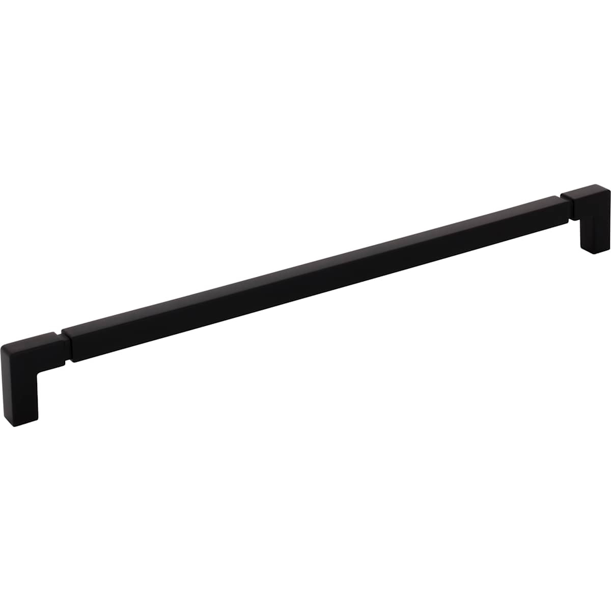 Top Knobs - TK3226BLK - Langston 12 Inch Center to Center Bar Cabinet Pull from the Coddington Collection in Flat Black