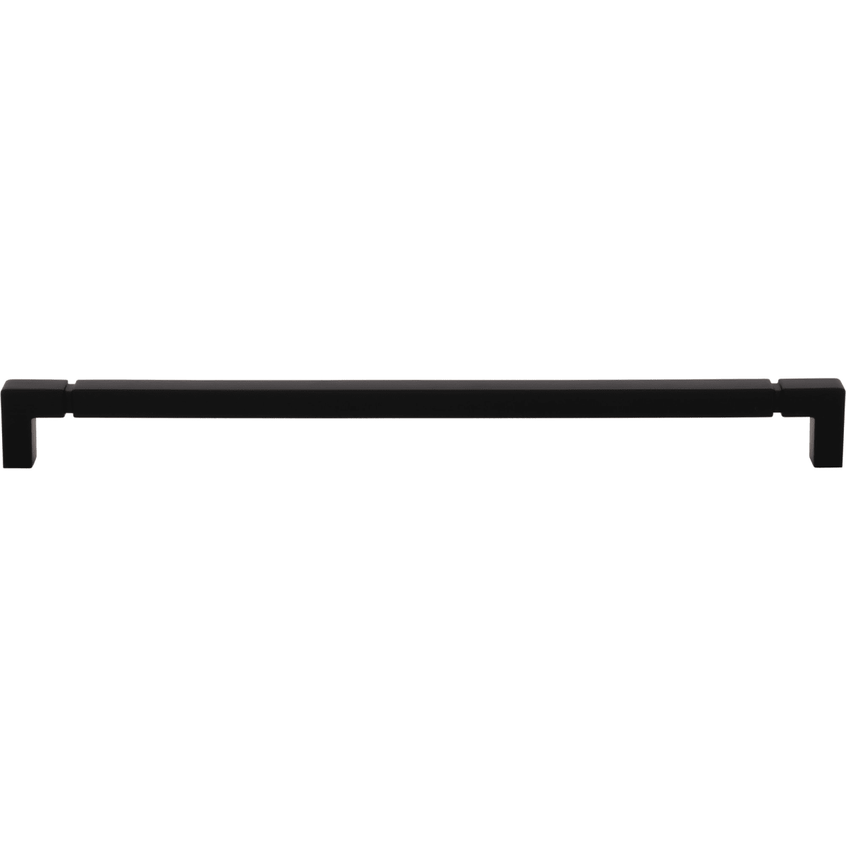 Top Knobs - TK3226BLK - Langston 12 Inch Center to Center Bar Cabinet Pull from the Coddington Collection in Flat Black