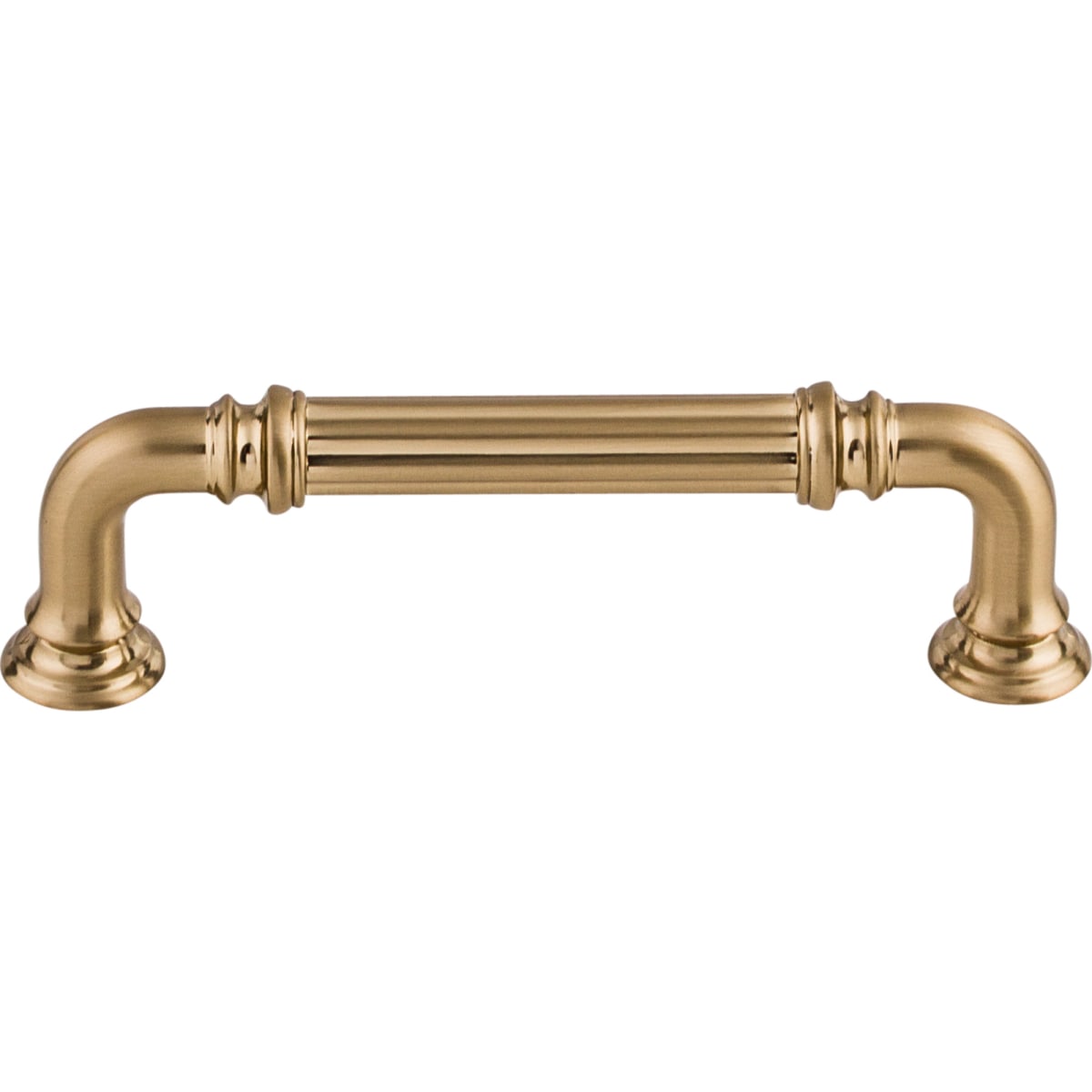 Reeded 3-3/4 Inch Center to Center Handle Cabinet Pull from the Chareau Collection