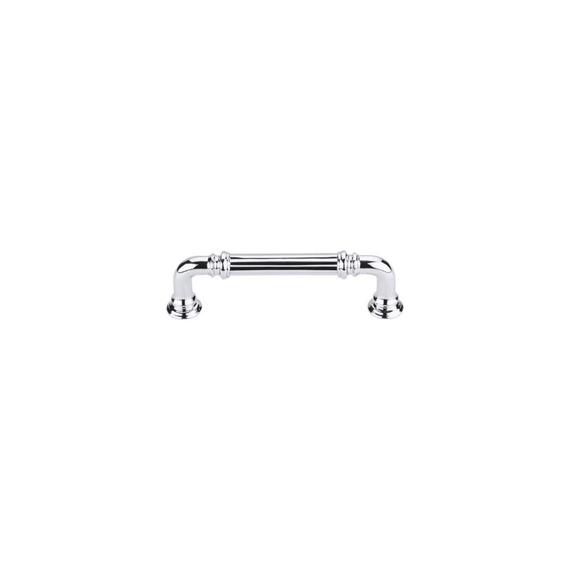 Top Knobs - TK322PC-10PACK - Reeded 3-3/4 Inch Center to Center Handle Cabinet Pull from the Chareau Series - 10 Pack in Polished Chrome