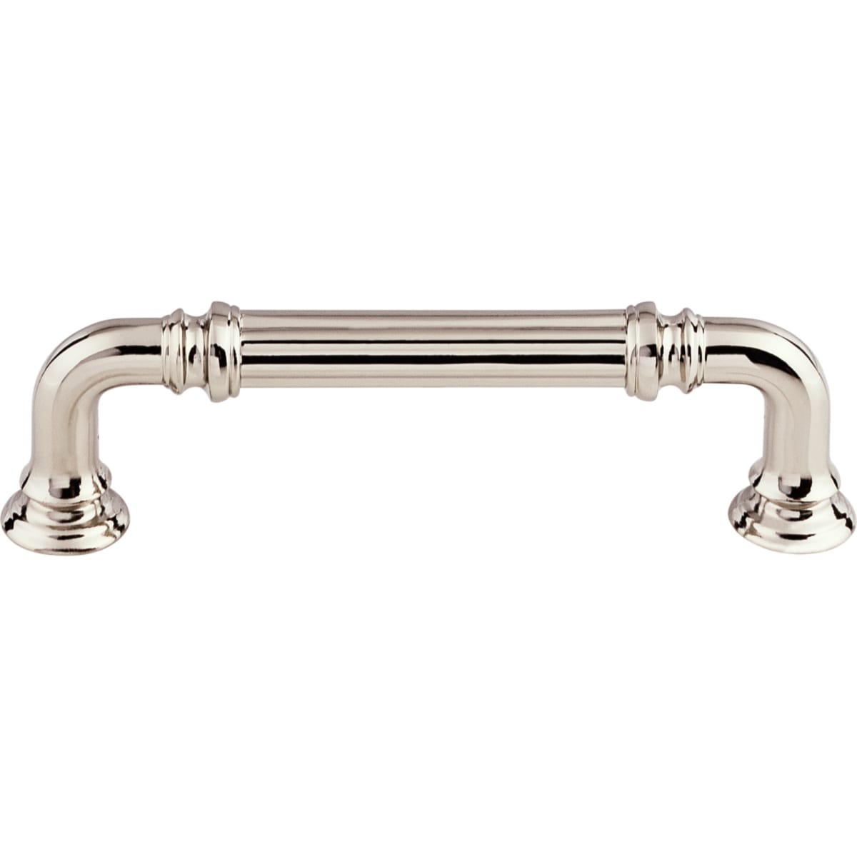 Reeded 3-3/4 Inch Center to Center Handle Cabinet Pull from the Chareau Collection