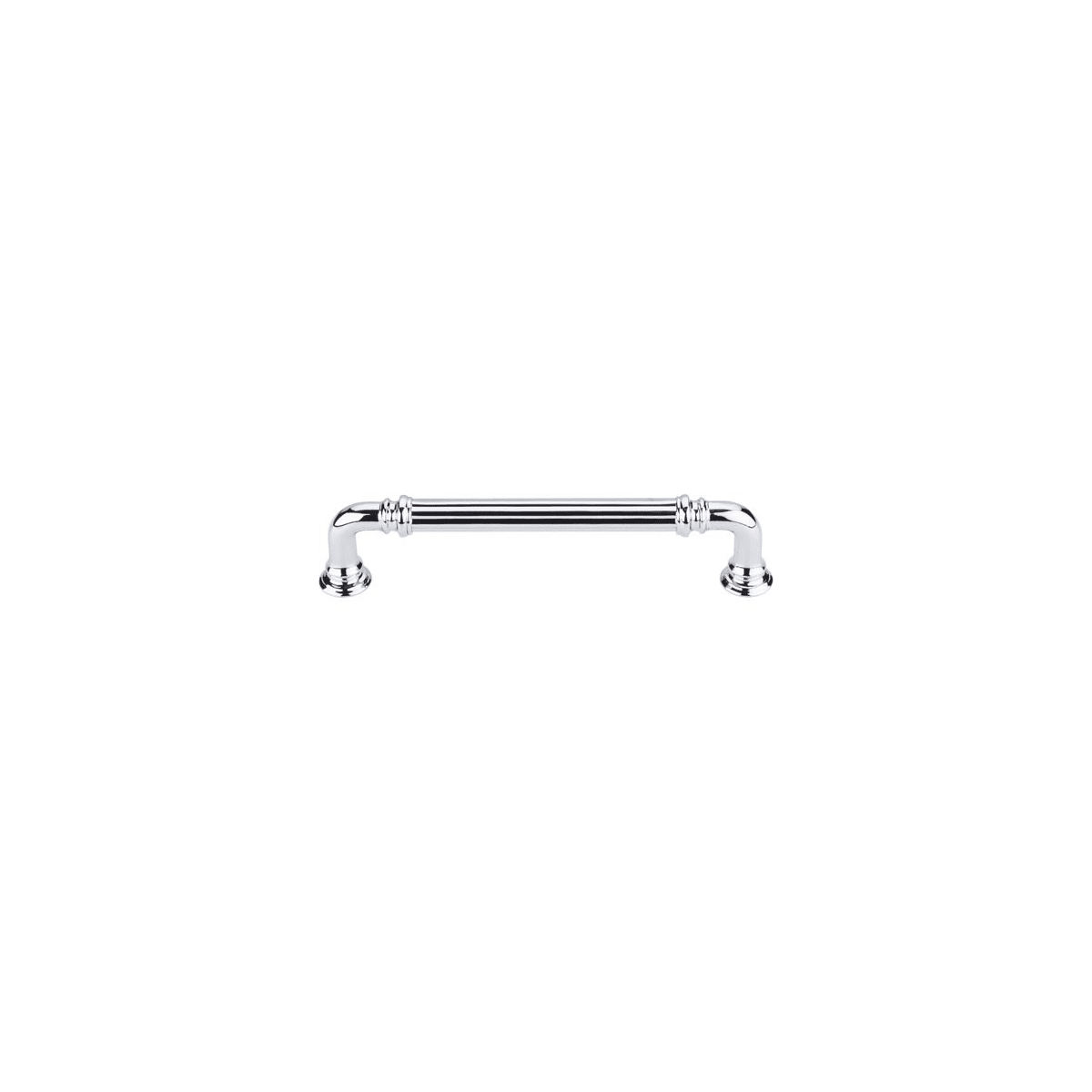 Top Knobs - TK323PC-10PACK - Reeded 5 Inch (128 mm) Center to Center Handle Cabinet Pull from the Chareau Series - 10 Pack in Polished Chrome