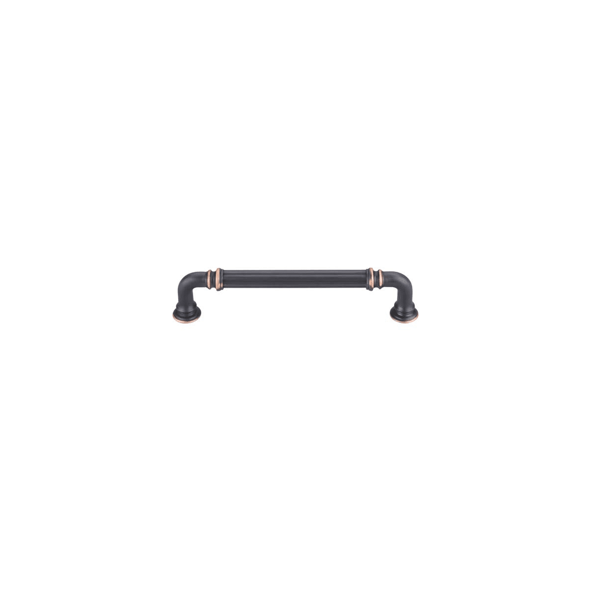 Top Knobs - TK323UM-10PACK - Reeded 5 Inch (128 mm) Center to Center Handle Cabinet Pull from the Chareau Series - 10 Pack in Umbrio