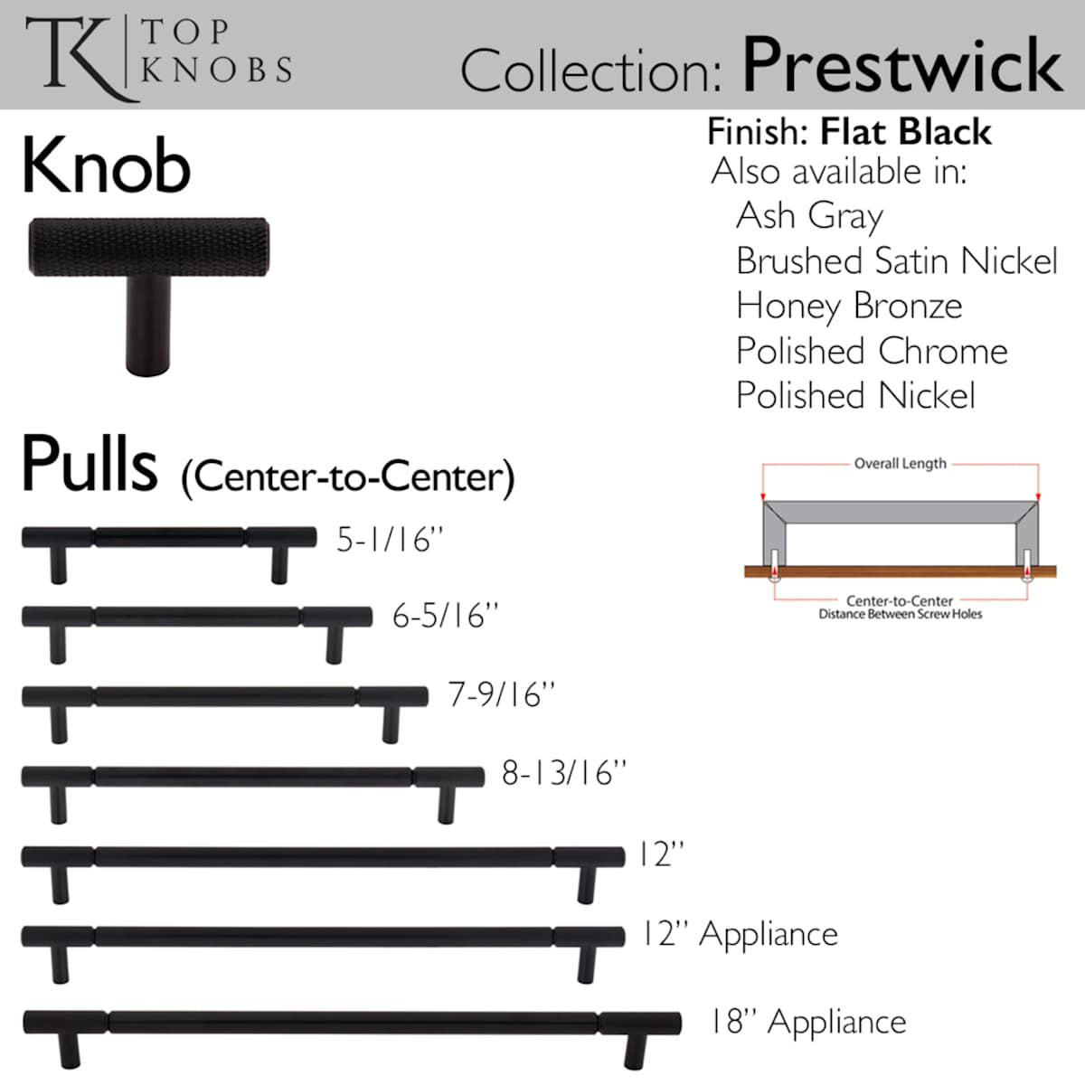 Top Knobs - TK3244PN - Prestwick 8-13/16 Inch Center to Center Bar Cabinet Pull in Polished Nickel