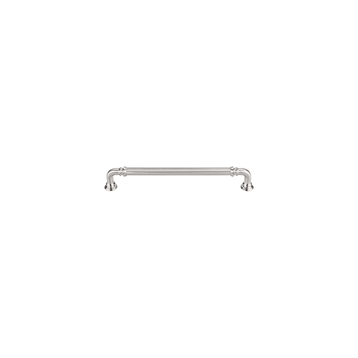 Top Knobs - TK324BSN-10PACK - Reeded 7 Inch Center to Center Handle Cabinet Pull from the Chareau Series - 10 Pack in Brushed Satin Nickel