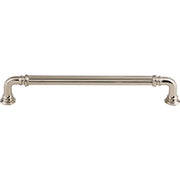 Top Knobs - TK324PN - Reeded 7 Inch Center to Center Handle Cabinet Pull from the Chareau Collection in Polished Nickel