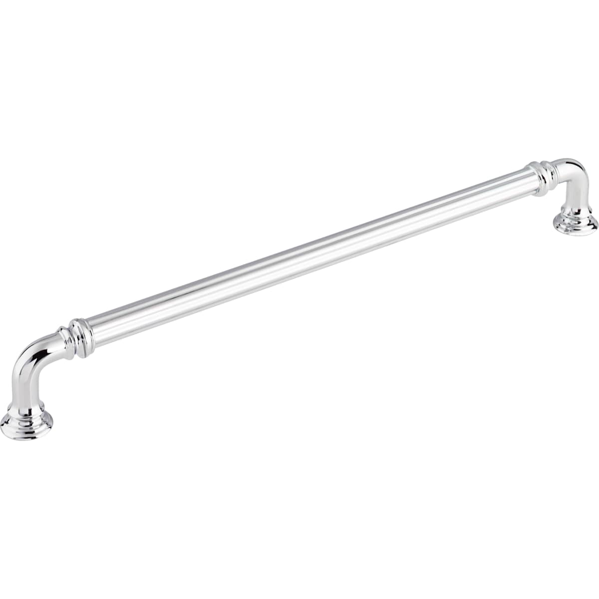 Top Knobs - TK325BSN - Reeded 9 Inch Center to Center Handle Cabinet Pull from the Chareau Collection in Brushed Satin Nickel