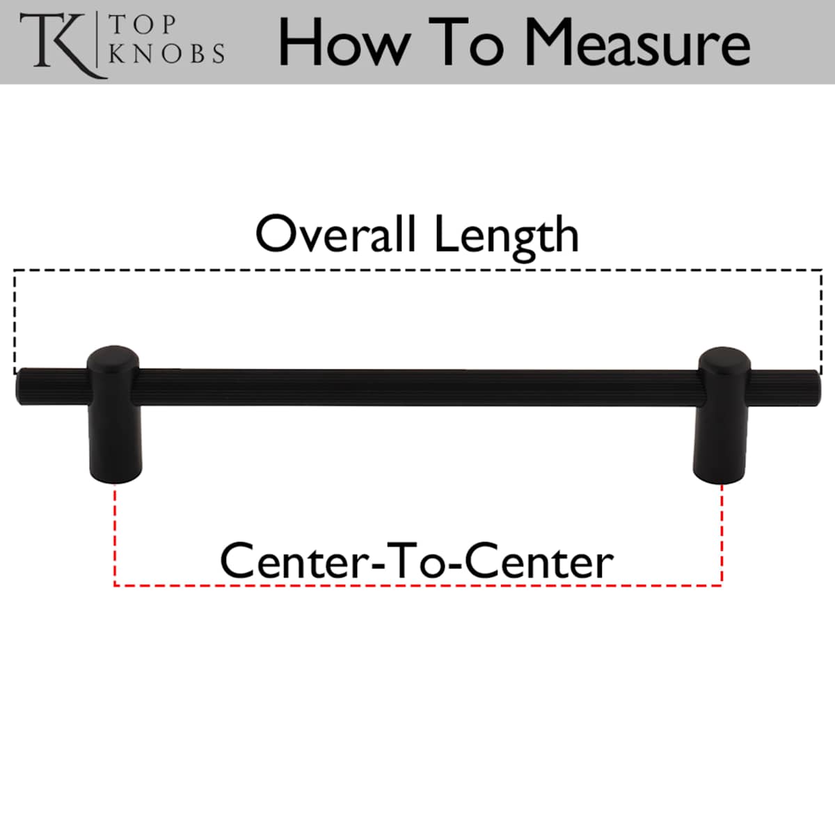 Top Knobs - TK3259BLK - Dempsey 18 Inch Center to Center Bar Cabinet Pull in Flat Black