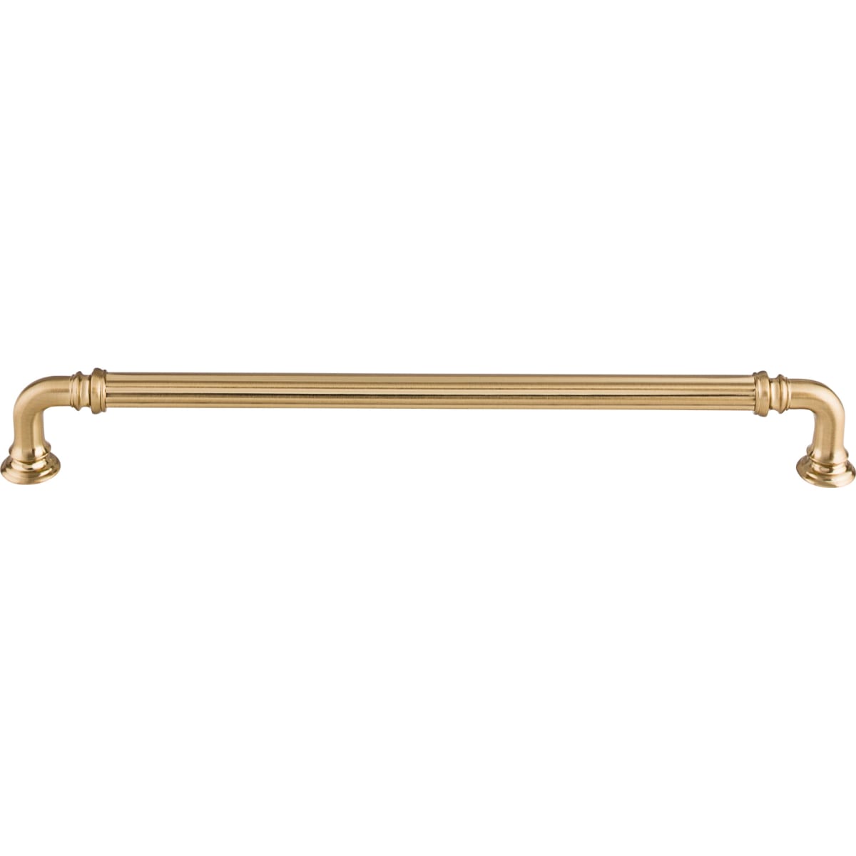 Top Knobs - TK325HB - Reeded 9 Inch Center to Center Handle Cabinet Pull from the Chareau Collection in Honey Bronze