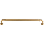Top Knobs - TK325HB - Reeded 9 Inch Center to Center Handle Cabinet Pull from the Chareau Collection in Honey Bronze