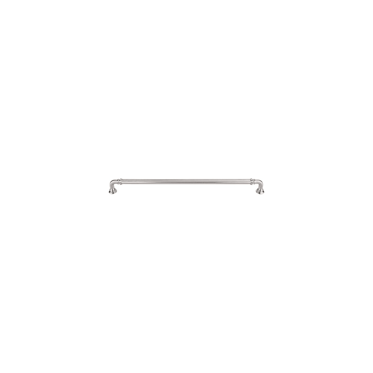 Top Knobs - TK326BSN-10PACK - Reeded 12 Inch Center to Center Handle Cabinet Pull from the Chareau Series - 10 Pack in Brushed Satin Nickel
