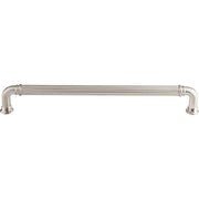 Top Knobs - TK327BSN - Reeded 12 Inch Center to Center Handle Appliance Pull from the Chareau Series in Brushed Satin Nickel