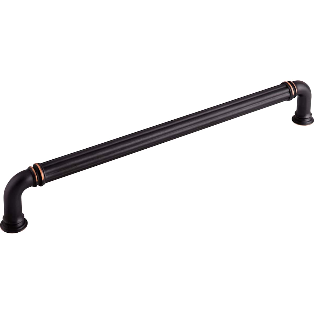 Top Knobs - TK328UM - Reeded 18 Inch Center to Center Appliance Pull from the Chareau Collection in Umbrio