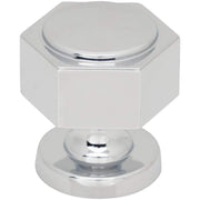 Top Knobs - TK3320PC - Stanmore 1-1/4 Inch Geometric Cabinet Knob from the Brockwell Collection in Polished Chrome