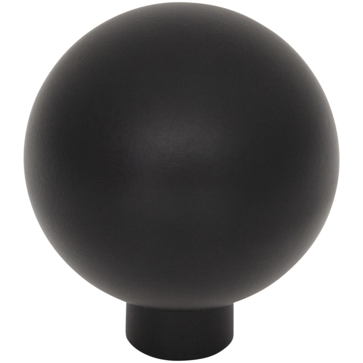 Top Knobs - TK3341BLK - Brockwell 1-1/4 Inch Round Cabinet Knob in Flat Black