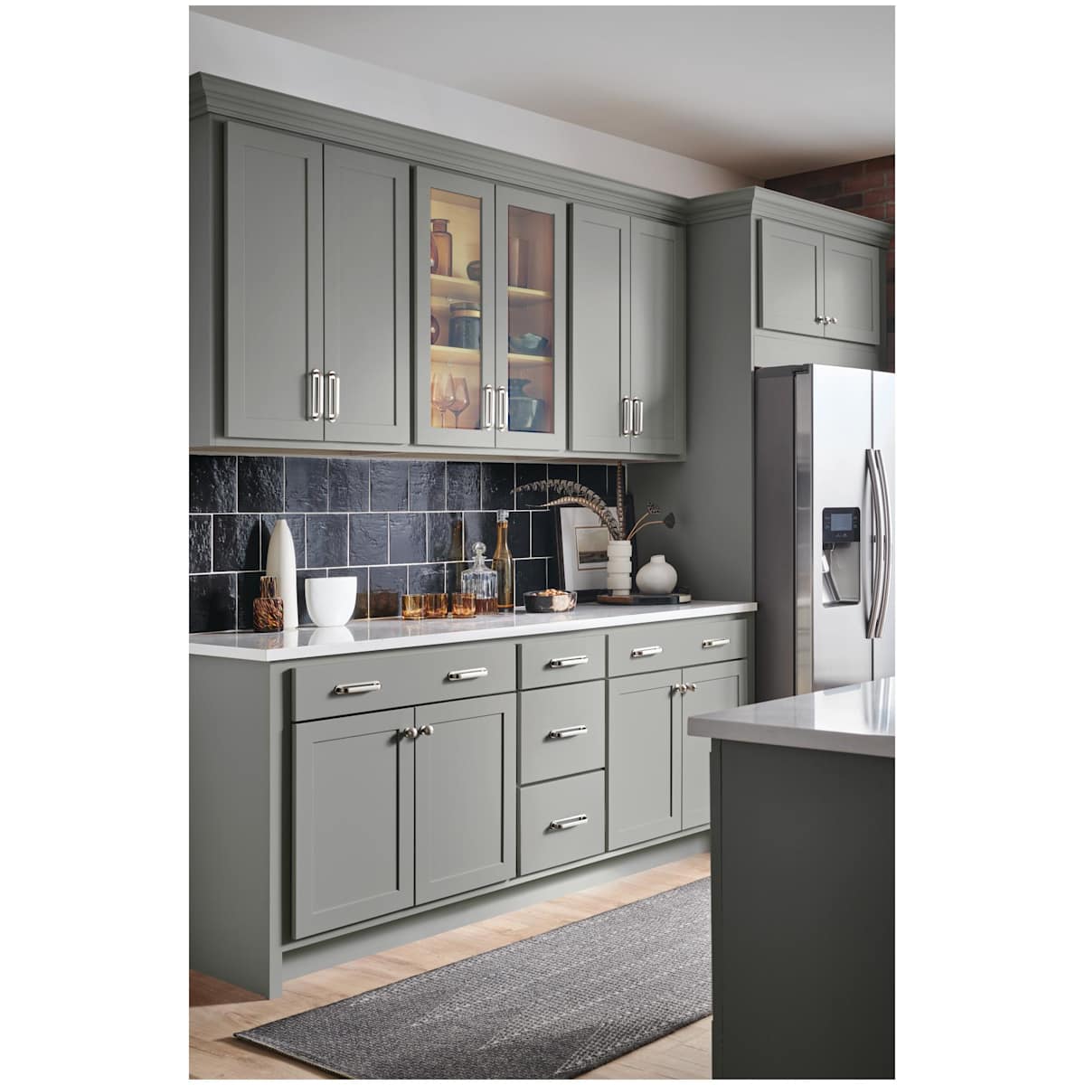 Top Knobs - TK3342BLK - Brockwell 3-3/4 Inch Center to Center Handle Cabinet Pull in Flat Black