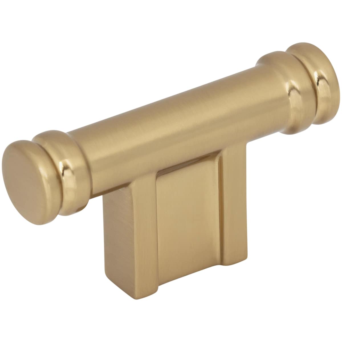 Top Knobs - TK3380BSN - Newburn 2-1/4 Inch Bar Cabinet Knob from the Brockwell Collection in Brushed Satin Nickel