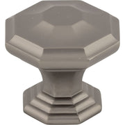 Top Knobs - TK348AG - Chalet 1-1/2 Inch Geometric Cabinet Knob from the Chareau Collection in Ash Gray