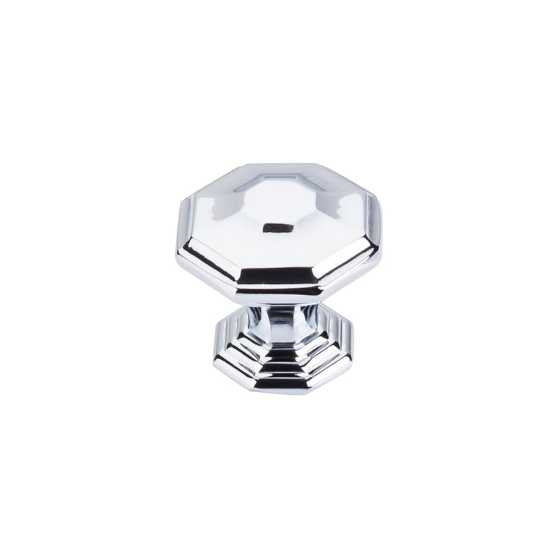 Top Knobs - TK348PC-10PACK - Chalet 1-1/2 Inch Geometric Cabinet Knob from the Chareau Collection - 10 Pack in Polished Chrome