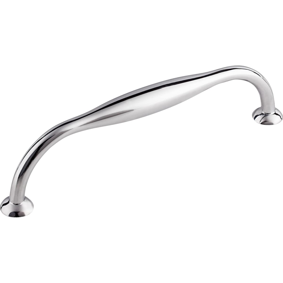 Top Knobs - TK384PC - Shrewsbury 5-1/16 Inch Center to Center Handle Cabinet Pull from the Chareau Collection in Polished Chrome